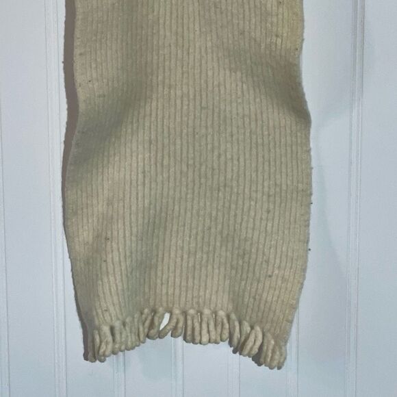 Rabbit Hair And Lambs Wool Scarf Women’s 9X40 Winter White Classic Cold Weather - Picture 3 of 5